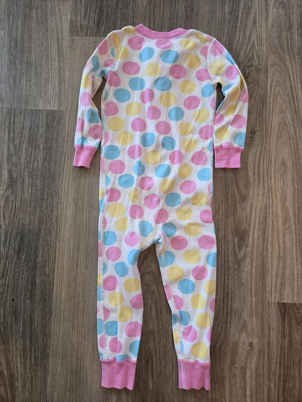Hanna Andersson Organic Cotton Polka Dot Zip Pajamas 3T